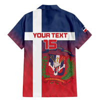 Custom Dominican Republic Football Family Matching Mermaid Dress and Hawaiian Shirt Come On Los Quisqueyanos