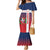 Custom Dominican Republic Football Family Matching Mermaid Dress and Hawaiian Shirt Come On Los Quisqueyanos