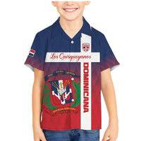 Custom Dominican Republic Football Family Matching Mermaid Dress and Hawaiian Shirt Come On Los Quisqueyanos