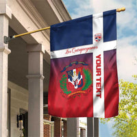 Custom Dominican Republic Football Garden Flag Come On Los Quisqueyanos