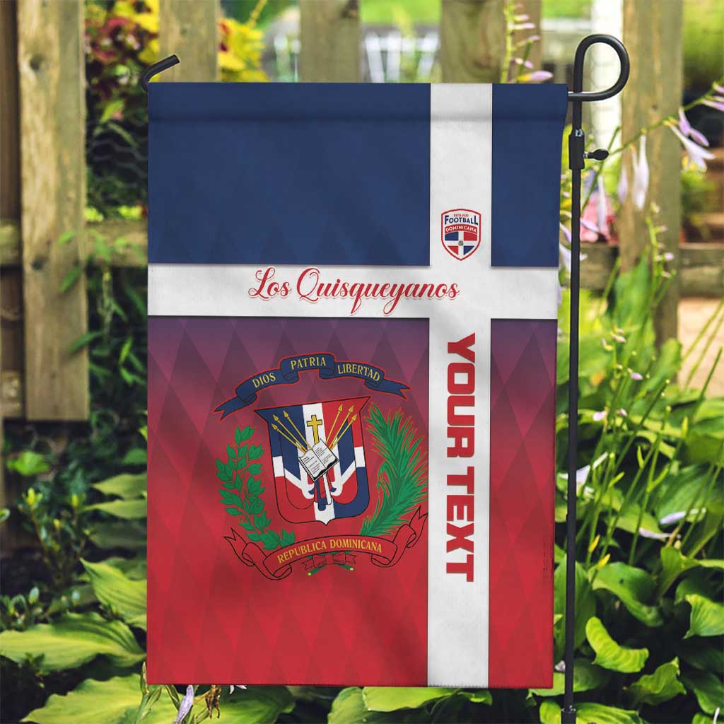 Custom Dominican Republic Football Garden Flag Come On Los Quisqueyanos