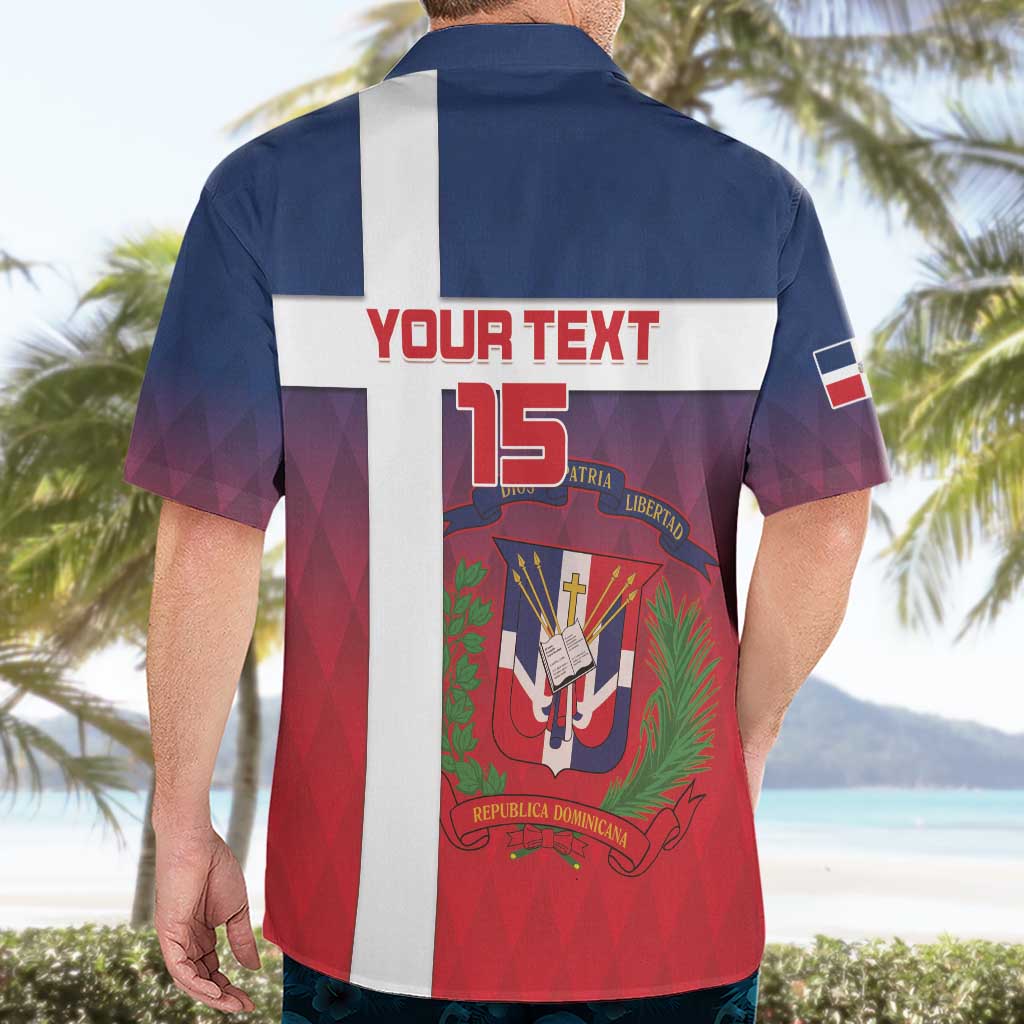 Custom Dominican Republic Football Hawaiian Shirt Come On Los Quisqueyanos