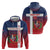 Custom Dominican Republic Football Hoodie Come On Los Quisqueyanos