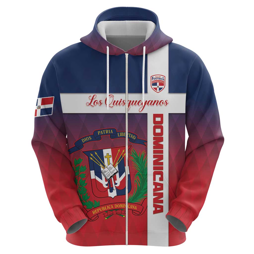 Custom Dominican Republic Football Hoodie Come On Los Quisqueyanos