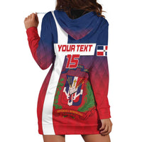 Custom Dominican Republic Football Hoodie Dress Come On Los Quisqueyanos