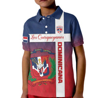 Custom Dominican Republic Football Kid Polo Shirt Come On Los Quisqueyanos