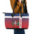Custom Dominican Republic Football Leather Tote Bag Come On Los Quisqueyanos