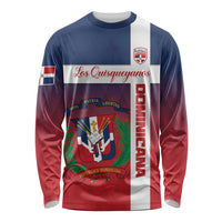Custom Dominican Republic Football Long Sleeve Shirt Come On Los Quisqueyanos