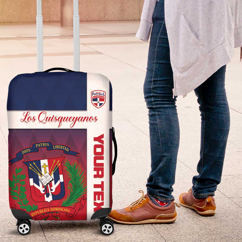 Custom Dominican Republic Football Luggage Cover Come On Los Quisqueyanos