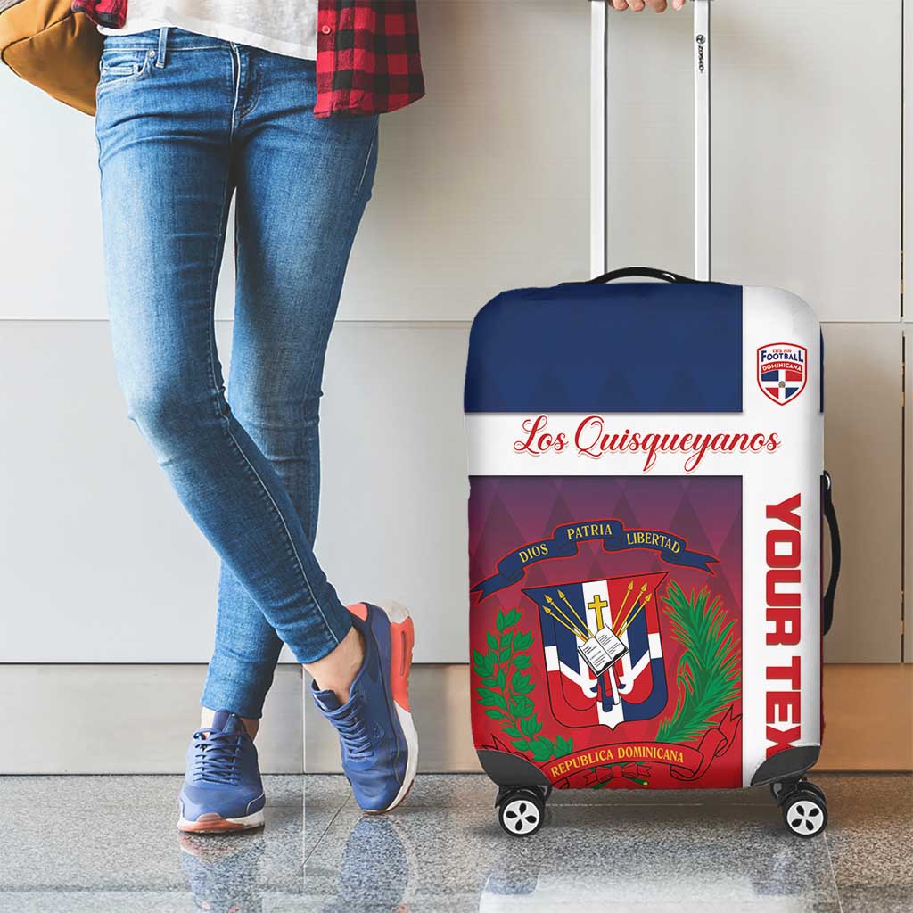 Custom Dominican Republic Football Luggage Cover Come On Los Quisqueyanos