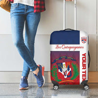 Custom Dominican Republic Football Luggage Cover Come On Los Quisqueyanos