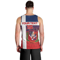 Custom Dominican Republic Football Men Tank Top Come On Los Quisqueyanos