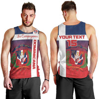 Custom Dominican Republic Football Men Tank Top Come On Los Quisqueyanos