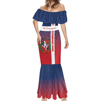 Custom Dominican Republic Football Mermaid Dress Come On Los Quisqueyanos