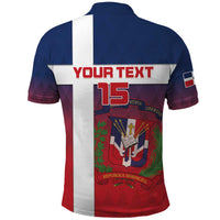 Custom Dominican Republic Football Polo Shirt Come On Los Quisqueyanos