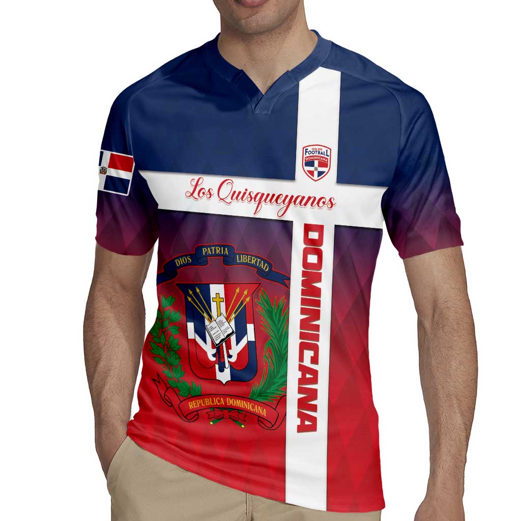 Custom Dominican Republic Football Rugby Jersey Come On Los Quisqueyanos