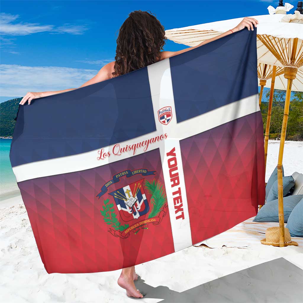 Custom Dominican Republic Football Sarong Come On Los Quisqueyanos