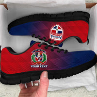 Personalised Dominican Republic Football Sneakers Come On Los Quisqueyanos