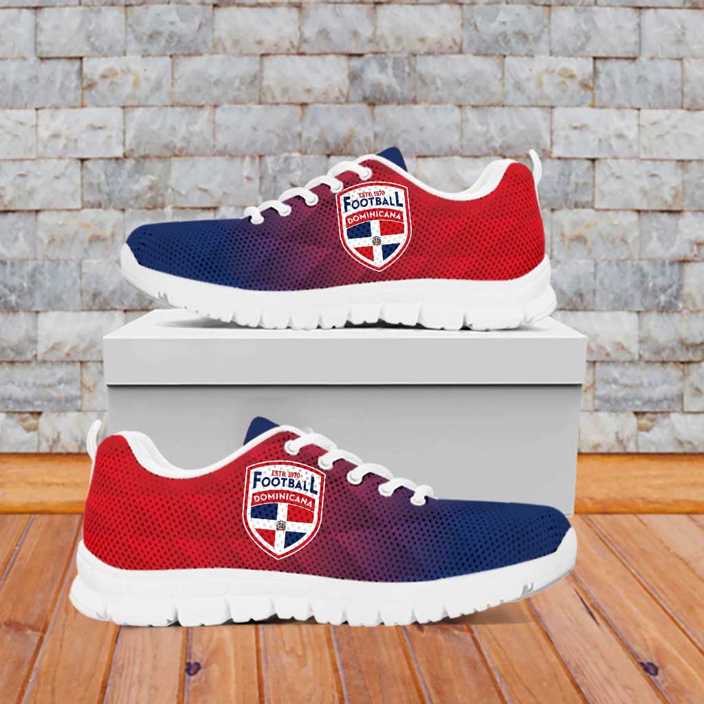 Personalised Dominican Republic Football Sneakers Come On Los Quisqueyanos