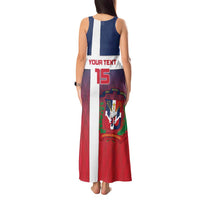 Custom Dominican Republic Football Tank Maxi Dress Come On Los Quisqueyanos
