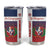 Custom Dominican Republic Football Tumbler Cup Come On Los Quisqueyanos