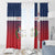 Custom Dominican Republic Football Window Curtain Come On Los Quisqueyanos