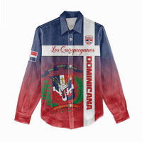 Custom Dominican Republic Football Women Casual Shirt Come On Los Quisqueyanos