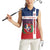 Custom Dominican Republic Football Women Sleeveless Polo Shirt Come On Los Quisqueyanos