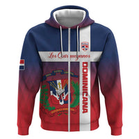 Custom Dominican Republic Football Zip Hoodie Come On Los Quisqueyanos