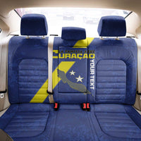 Custom Curacao Football Back Car Seat Cover Go La Familia Azul