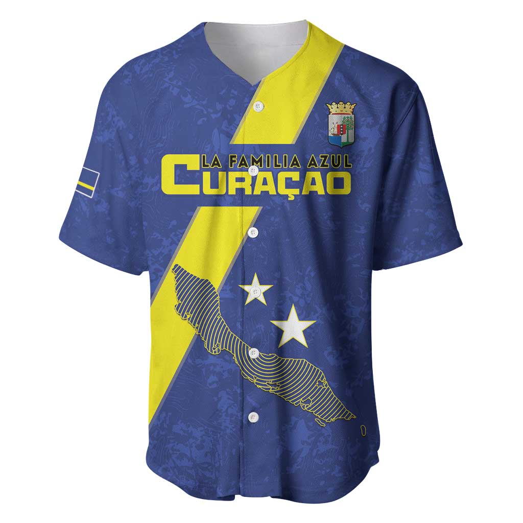 Custom Curacao Football Baseball Jersey Go La Familia Azul