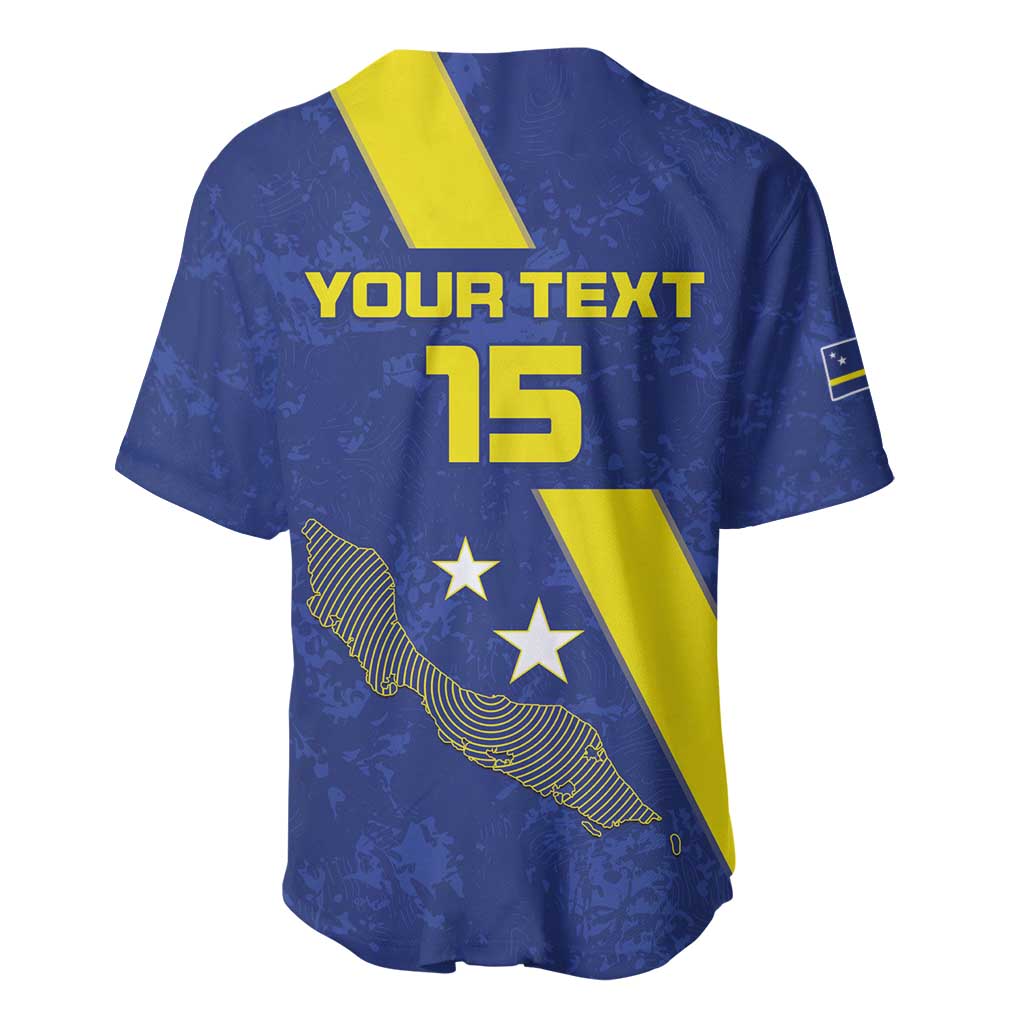 Custom Curacao Football Baseball Jersey Go La Familia Azul