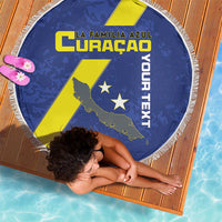 Custom Curacao Football Beach Blanket Go La Familia Azul