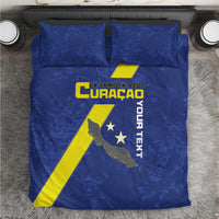 Custom Curacao Football Bedding Set Go La Familia Azul