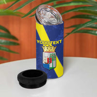 Custom Curacao Football 4 in 1 Can Cooler Tumbler Go La Familia Azul