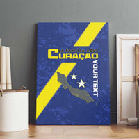 Custom Curacao Football Canvas Wall Art Go La Familia Azul