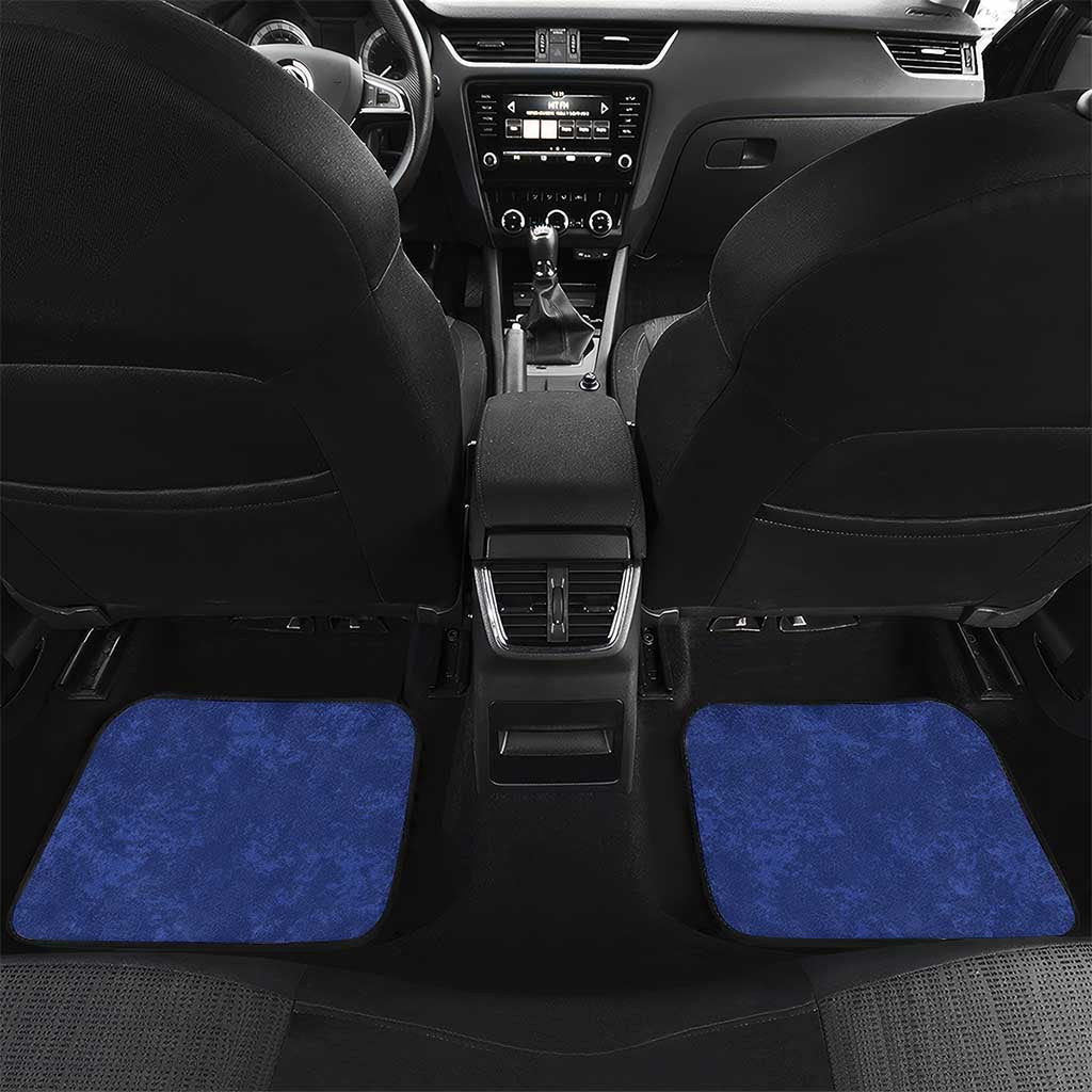 Custom Curacao Football Car Mats Go La Familia Azul