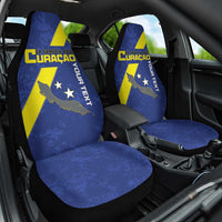 Custom Curacao Football Car Seat Cover Go La Familia Azul