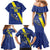 Custom Curacao Football Family Matching Mermaid Dress and Hawaiian Shirt Go La Familia Azul