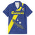 Custom Curacao Football Family Matching Mermaid Dress and Hawaiian Shirt Go La Familia Azul