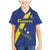 Custom Curacao Football Family Matching Mermaid Dress and Hawaiian Shirt Go La Familia Azul