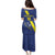 Custom Curacao Football Family Matching Puletasi and Hawaiian Shirt Go La Familia Azul