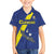Custom Curacao Football Family Matching Summer Maxi Dress and Hawaiian Shirt Go La Familia Azul