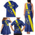 Custom Curacao Football Family Matching Tank Maxi Dress and Hawaiian Shirt Go La Familia Azul