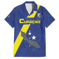 Custom Curacao Football Family Matching Tank Maxi Dress and Hawaiian Shirt Go La Familia Azul