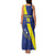 Custom Curacao Football Family Matching Tank Maxi Dress and Hawaiian Shirt Go La Familia Azul