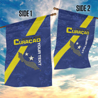 Custom Curacao Football Garden Flag Go La Familia Azul