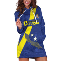 Custom Curacao Football Hoodie Dress Go La Familia Azul