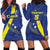 Custom Curacao Football Hoodie Dress Go La Familia Azul