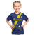 Custom Curacao Football Kid T Shirt Go La Familia Azul